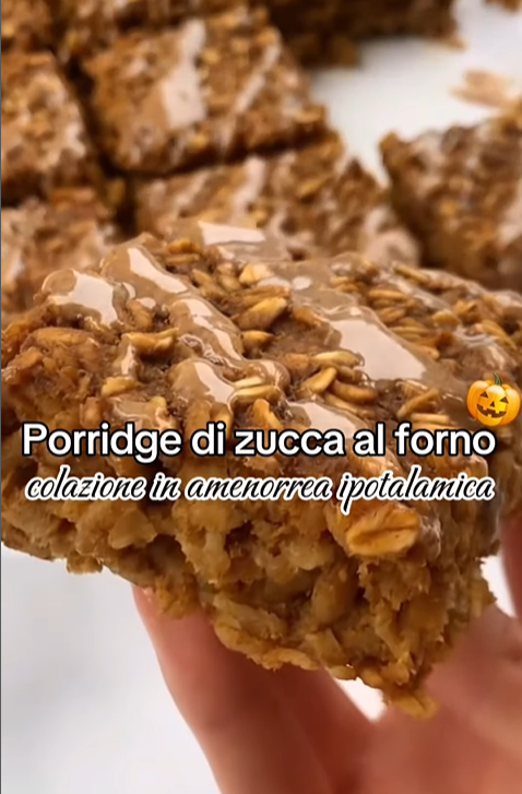 Porridge di Zucca al Forno farcito con Pasta Pura 100% Mandorle