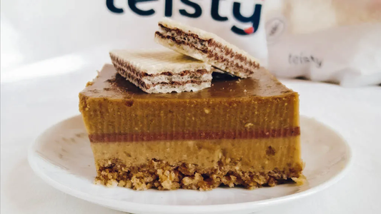 Cheesecake wafer, nocciola e caffè